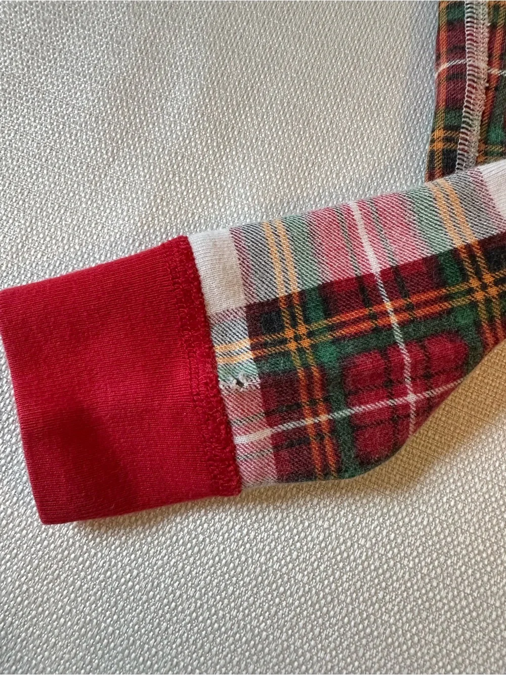 Hanna Andersson Kids Red Holiday Plaid Organic Cotton Pajama Set Size 6-7